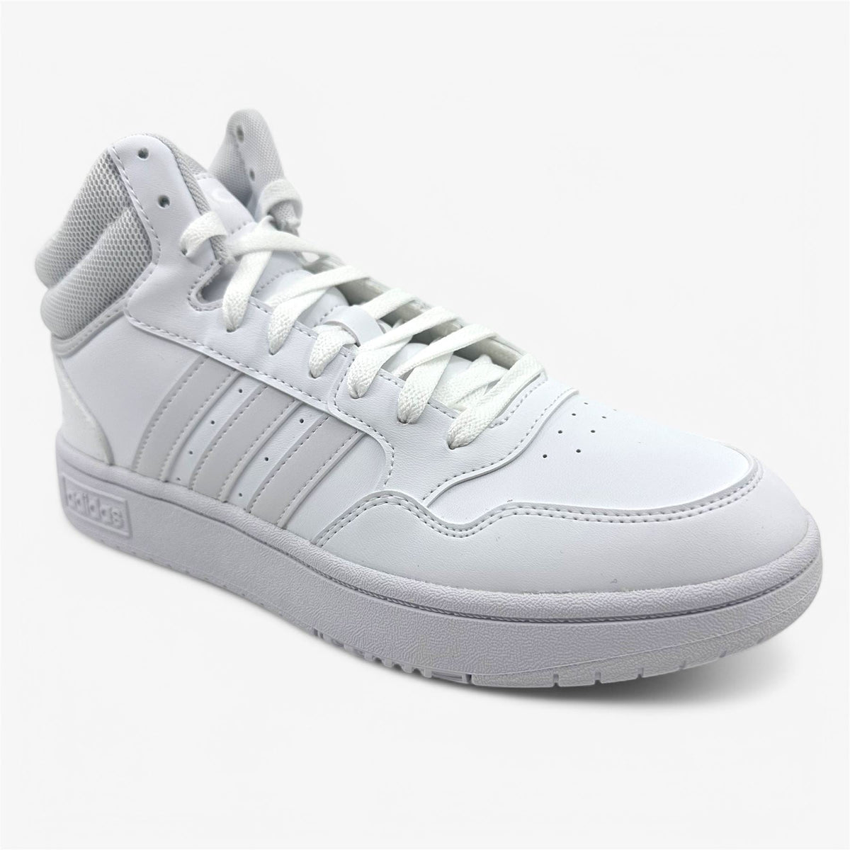 Adidas Hoops 3.0 Mid Cloud White Dash Grey Womens Athletic Sneaker (GW5457)