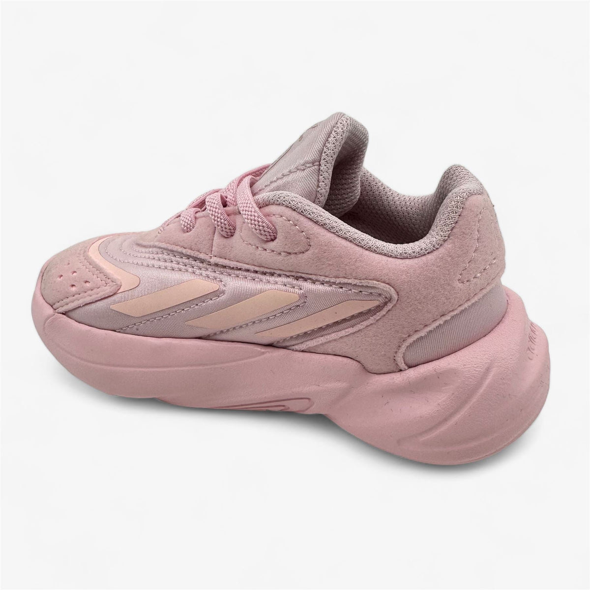 Adidas Ozelia EL Clear Pink Black Toddler Girls Athletic Sneaker (GW8131)