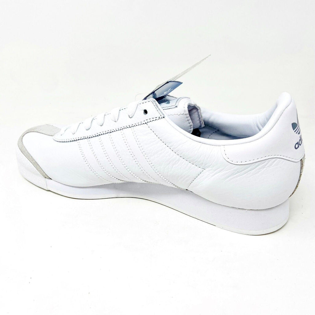 Adidas Originals Samoa Leather White Gray Mens Retro Leather Sneakers 133759