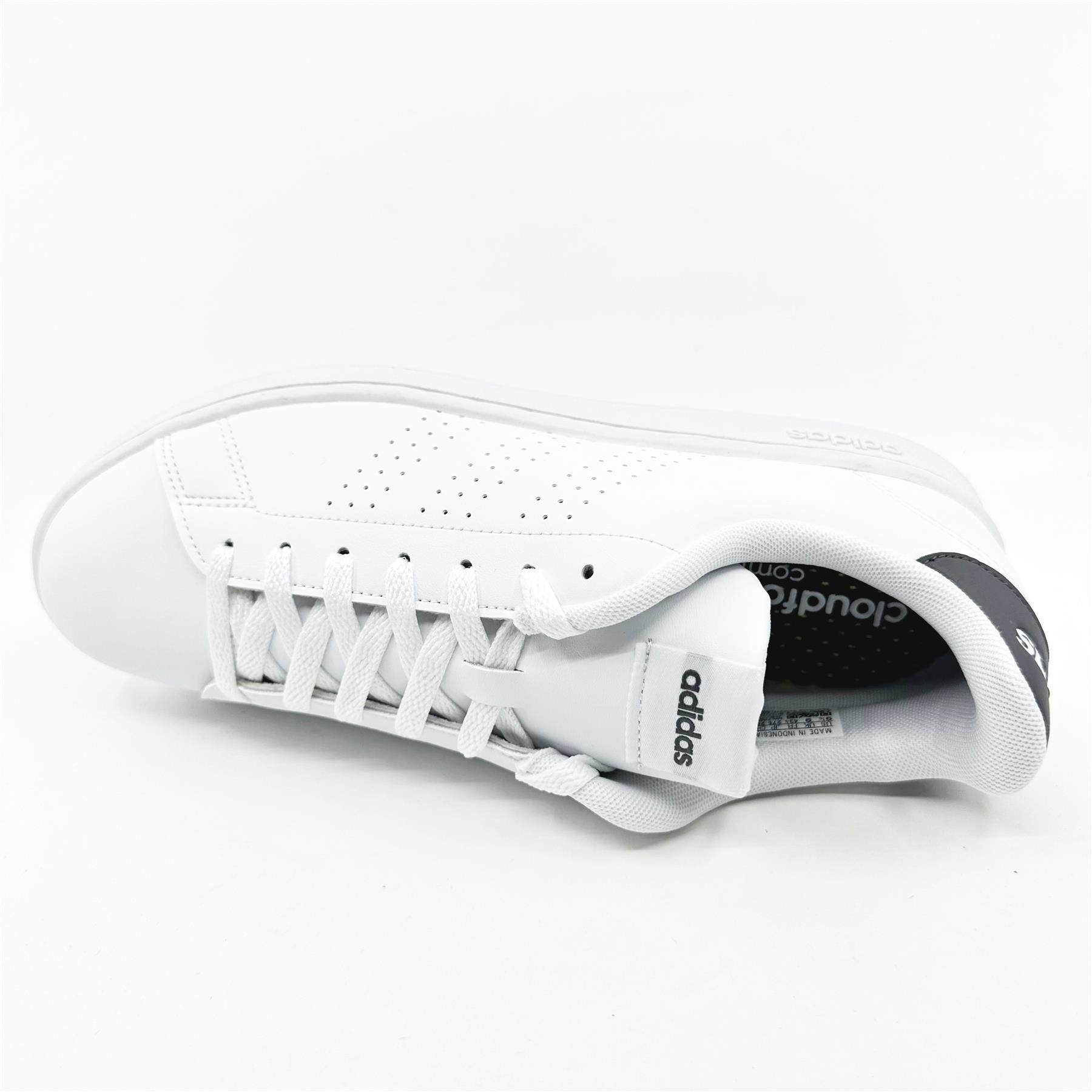 Adidas Advantage Cloud White Trace Grey Mens Athletic Sneakers (GW9161)