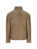 Massimo Osti Studio shearling-trim leather jacket