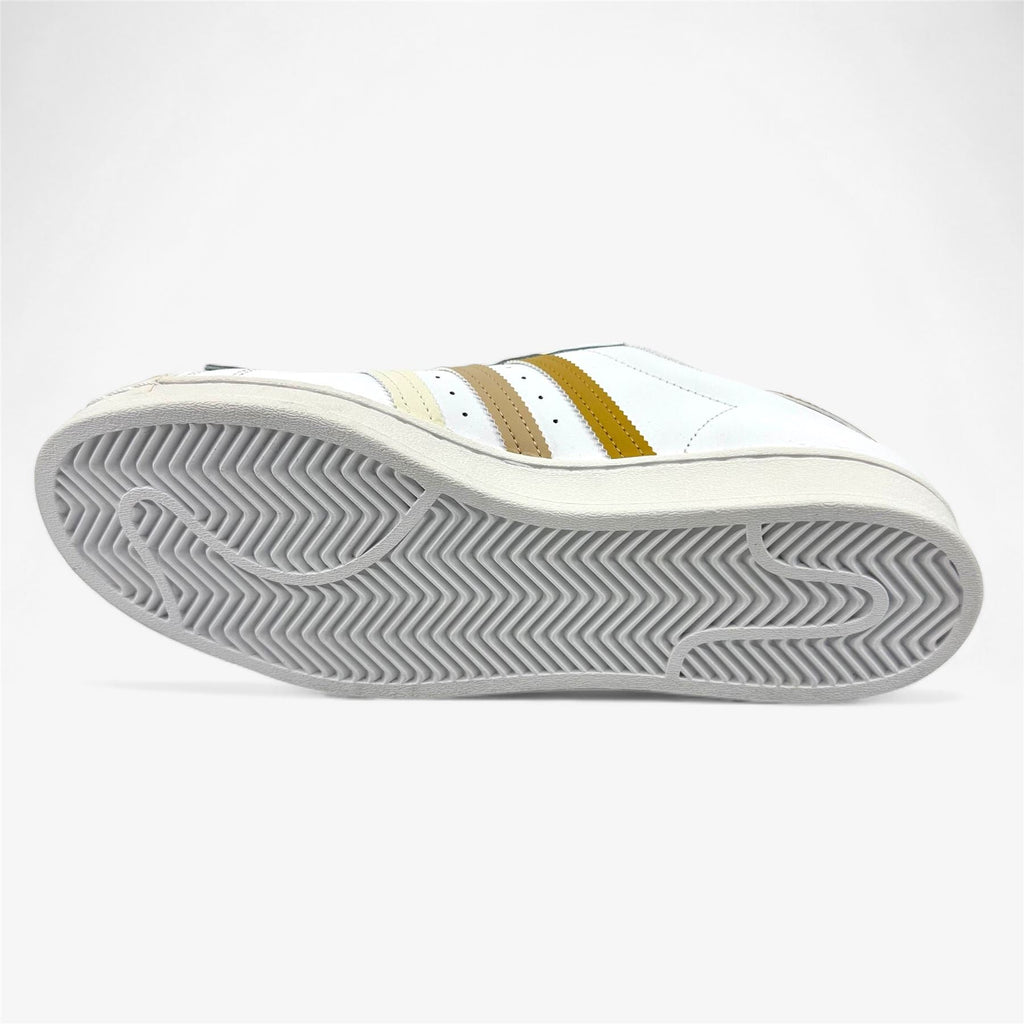 Adidas Superstar White Golden Beige Mens Athletic Sneaker (HP5500)