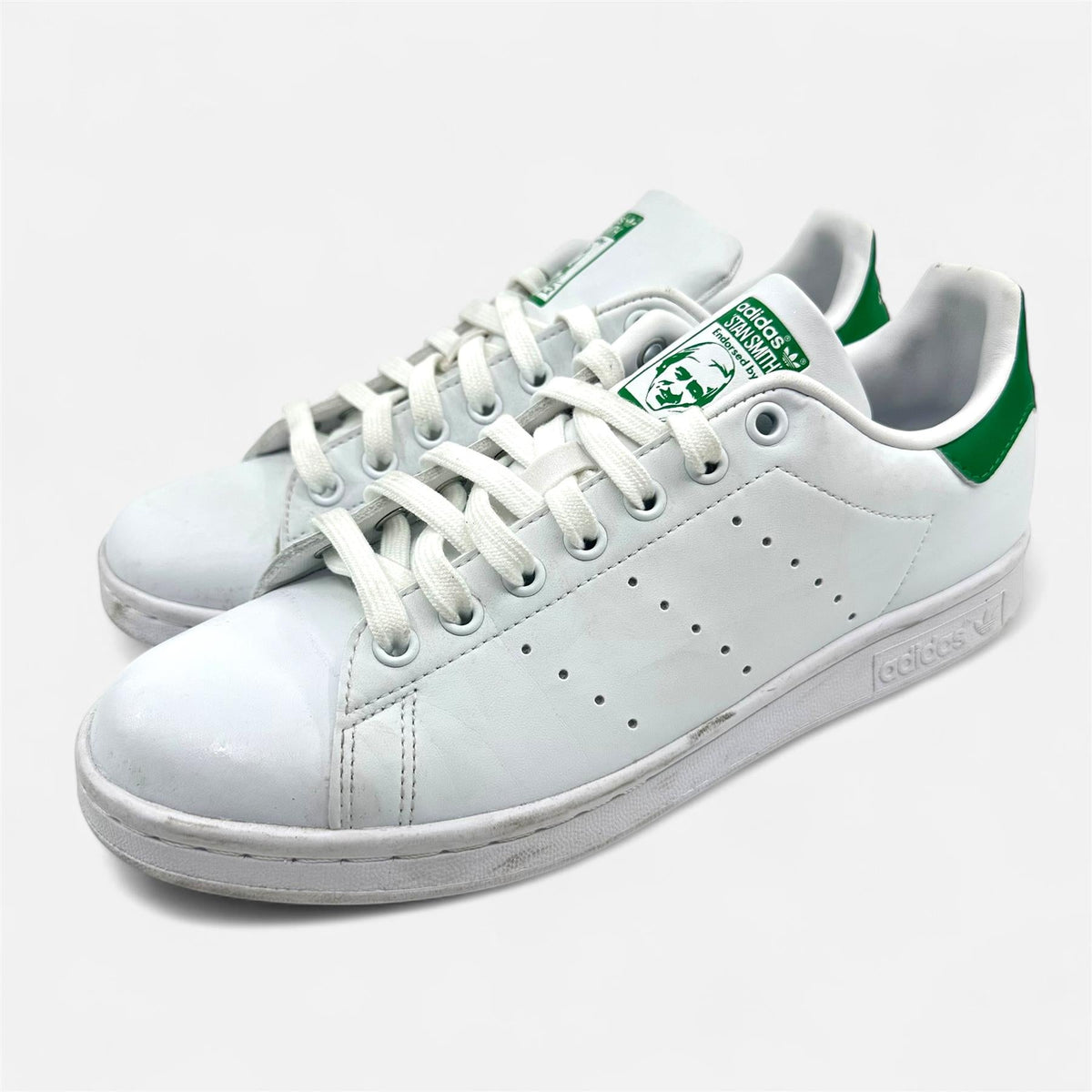 Adidas Stan Smith White Green Mens Size 8.5 Athletic Sneaker (FX5502)
