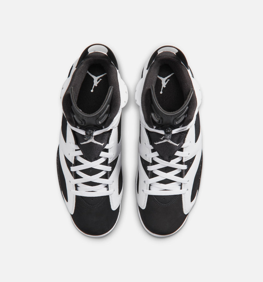Air Jordan 6 Retro Black and White Men's Lifestyle Shoes - Black/White