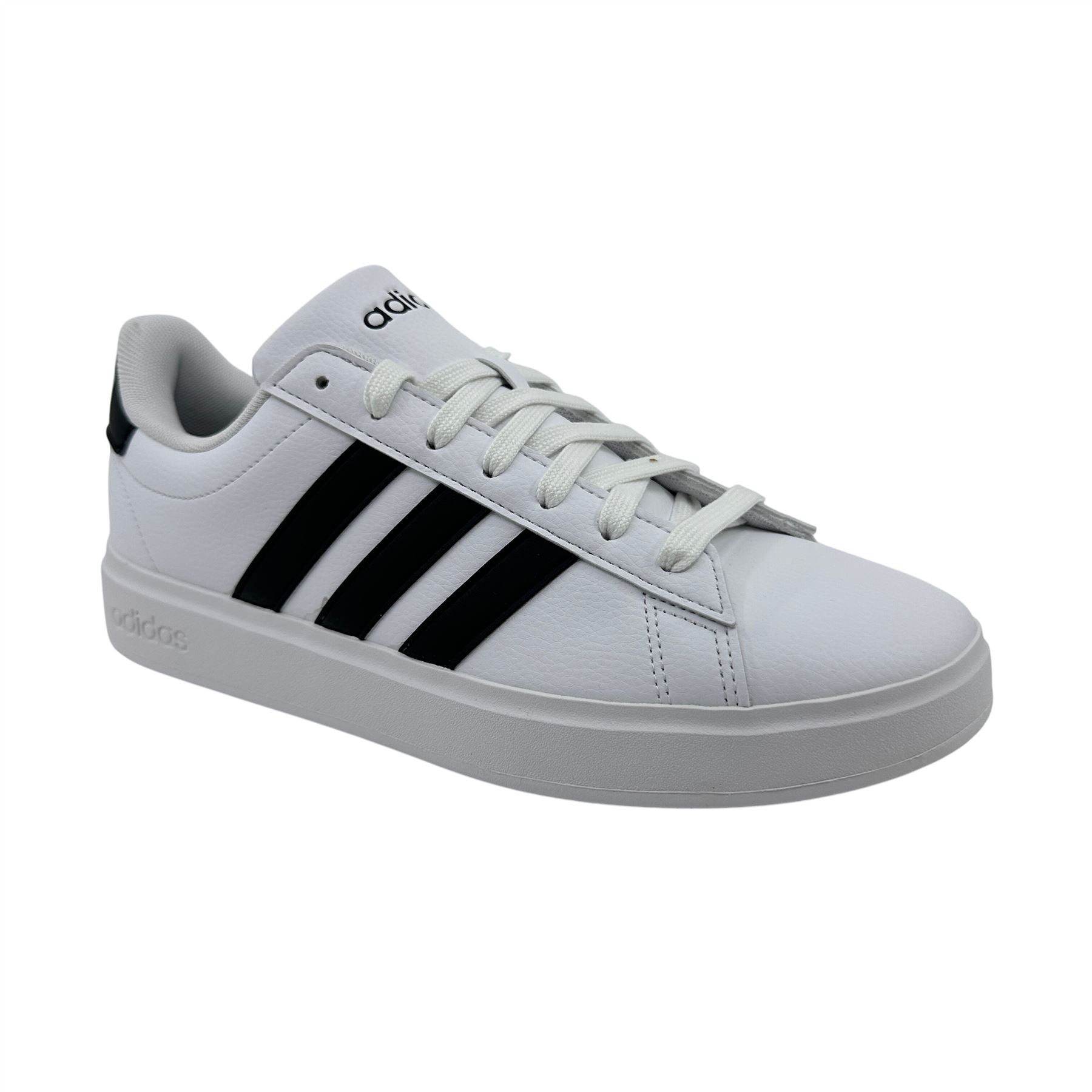 Adidas Grand Court 2.0 Cloud White Black Womens Athletic Sneaker (GW9214)