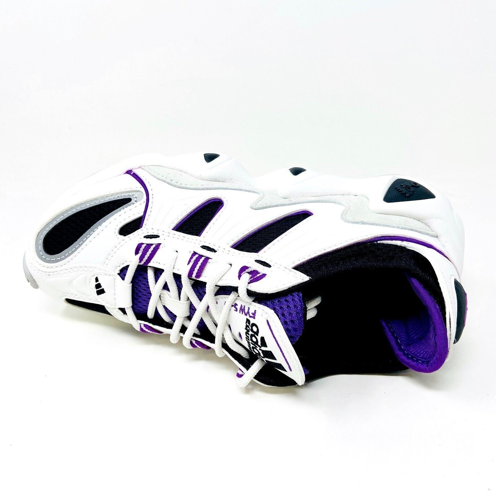 Adidas FW S-97 White Black Purple Womens Size 5.5 Sneakers EF2043