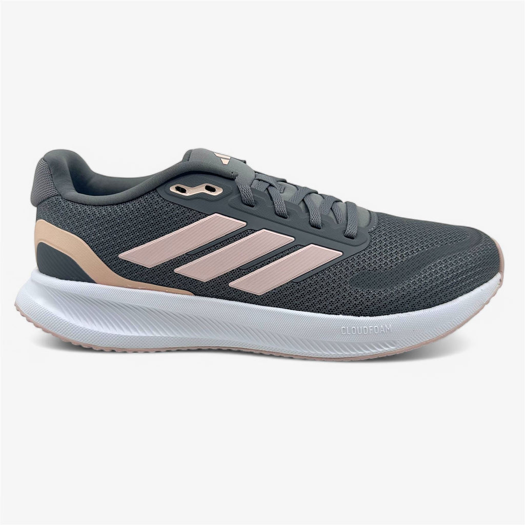 Adidas Runfalcon 5 Grey Sandy Pink White Womens Size 10 Athletic Sneaker (IE8823)