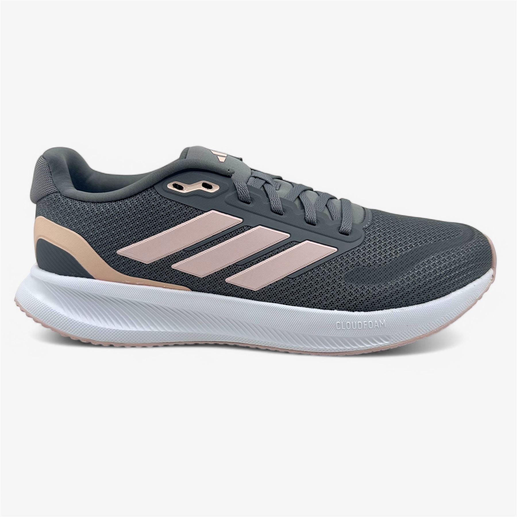 Adidas Runfalcon 5 Grey Sandy Pink White Womens Size 10 Athletic Sneaker (IE8823)