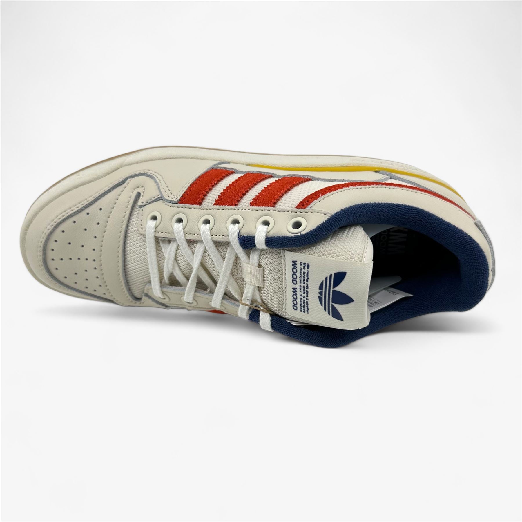 Adidas Forum Low WoodWood Off White Burnt Orange Mens Size 8 Athletic Sneaker (H06448)