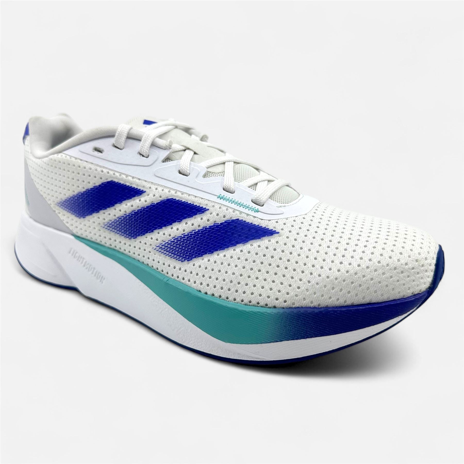 Adidas Duramo SL Cloud White Lucid Blue Flash Aqua Mens Athletic Sneaker (IF9481)