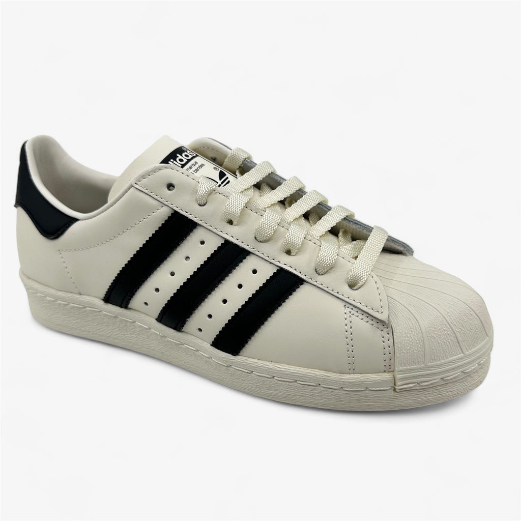 Adidas Superstar 82 Cloud White Black Mens Athletic Sneaker (GY7037)