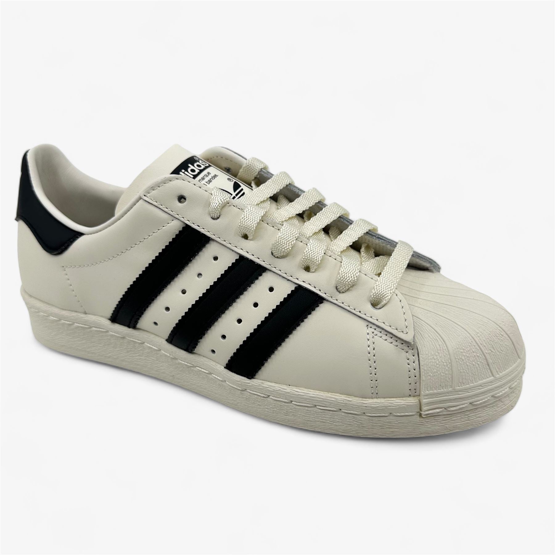 Adidas Superstar 82 Cloud White Black Mens Athletic Sneaker (GY7037)