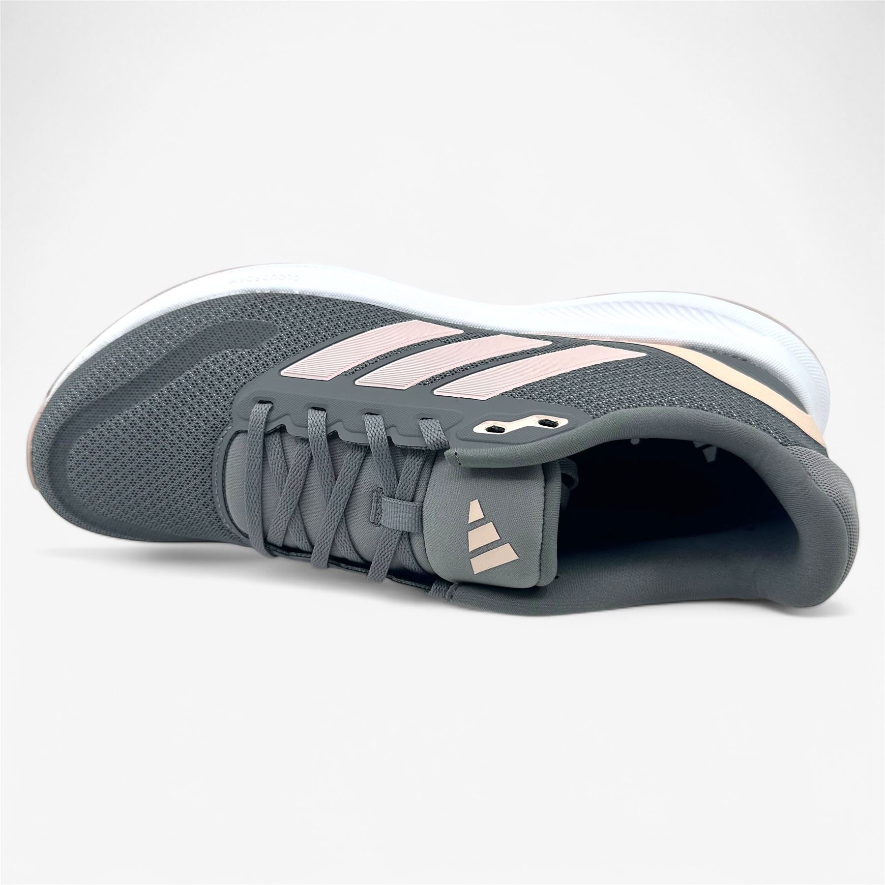 Adidas Runfalcon 5 Grey Sandy Pink White Womens Size 10 Athletic Sneaker (IE8823)