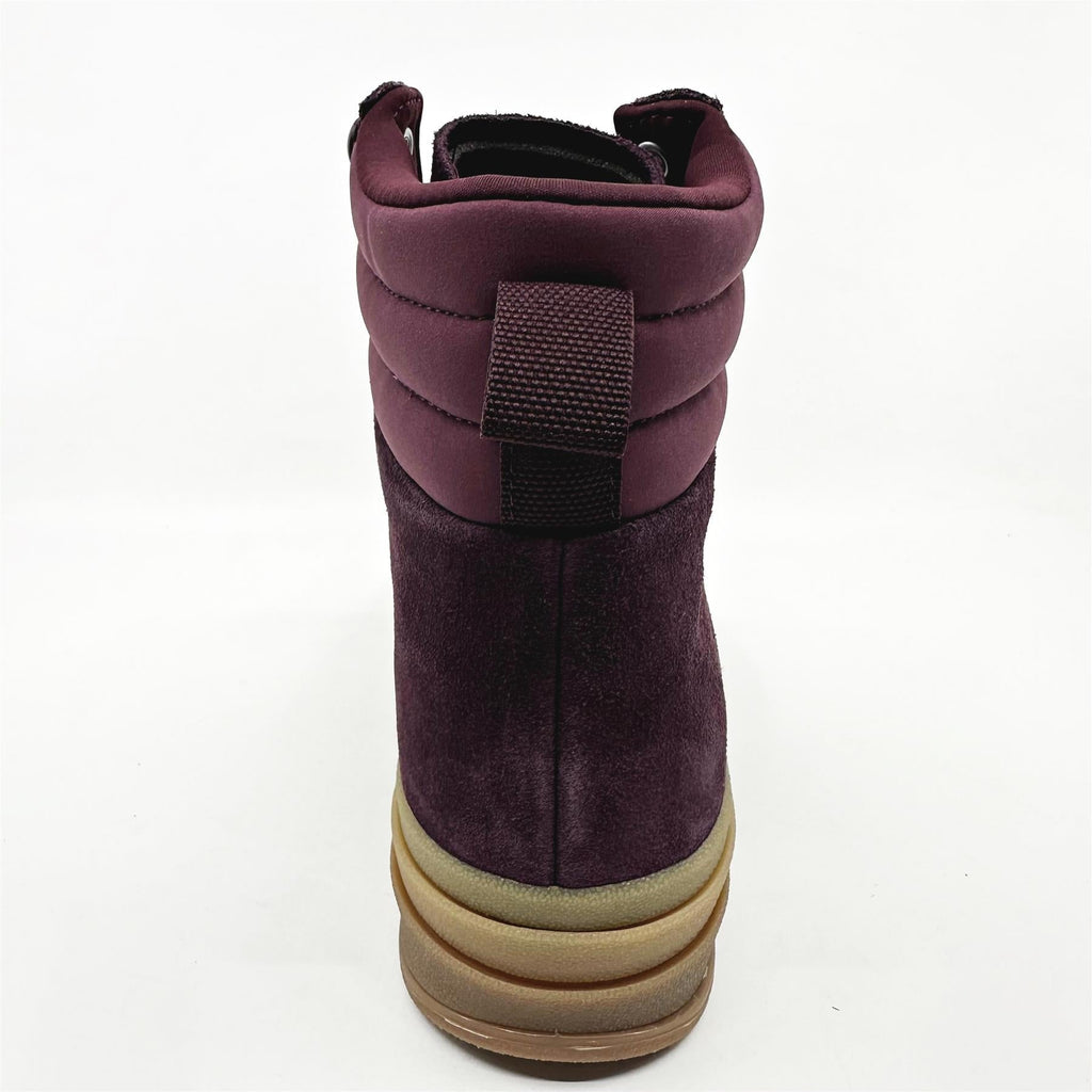 Adidas Gazelle Boot Maroon Wonder Orchid Gold Womens Athletic Sneakers (ID6882)