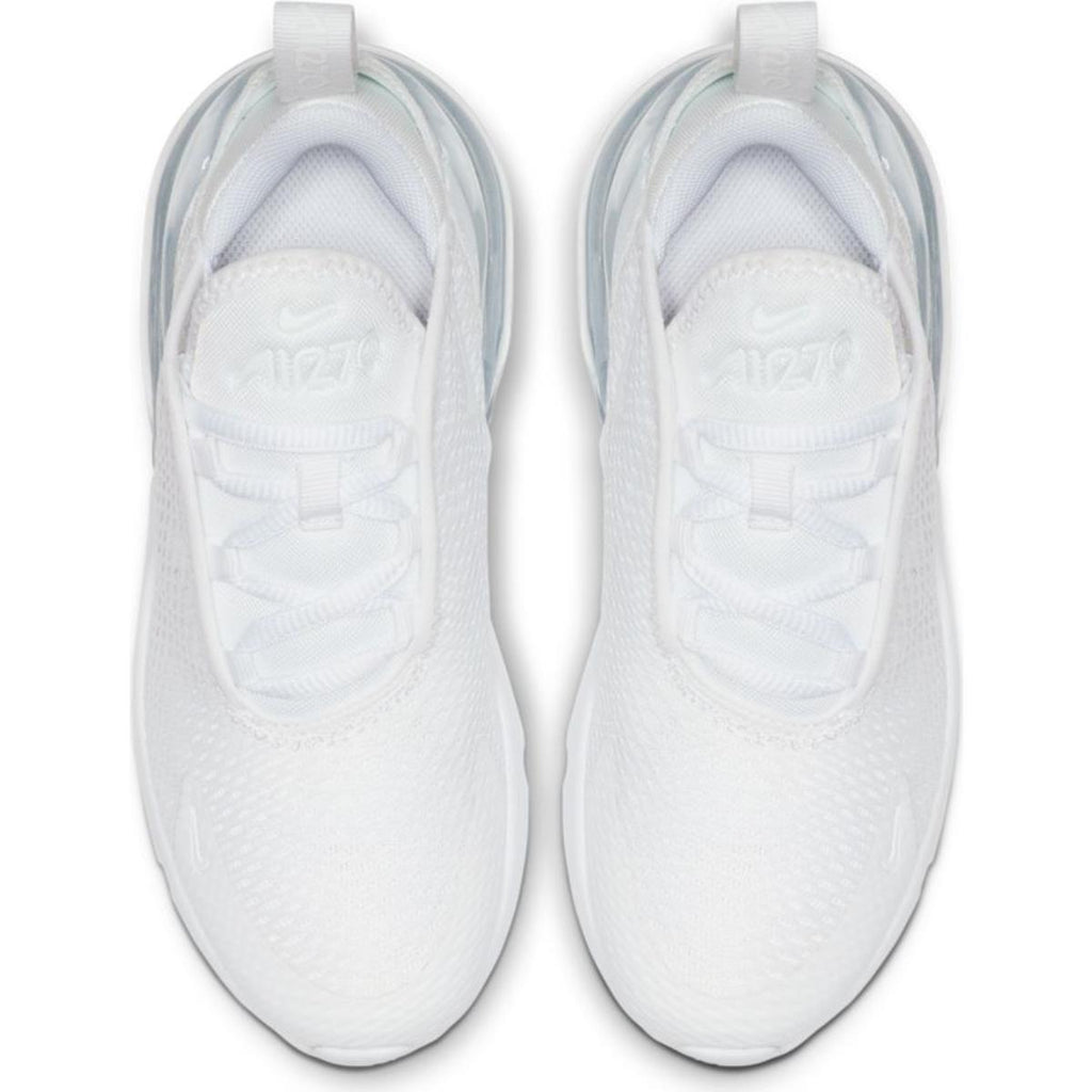 Little Kids Nike Air Max 270 White/Metallic Silver/White (AO2372 103)