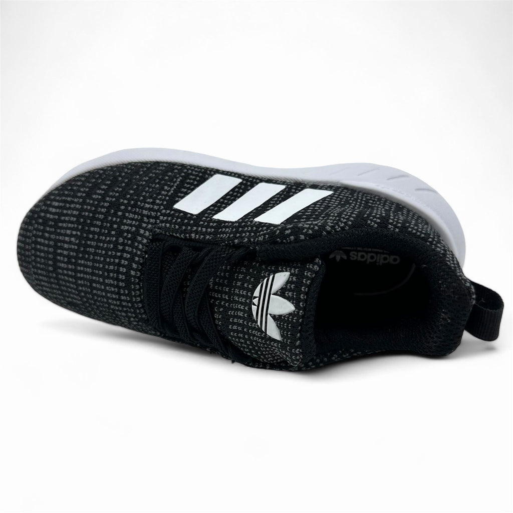 Adidas Swift Run 22 EL Black White Baby Toddler Athletic Sneaker (GW8184)