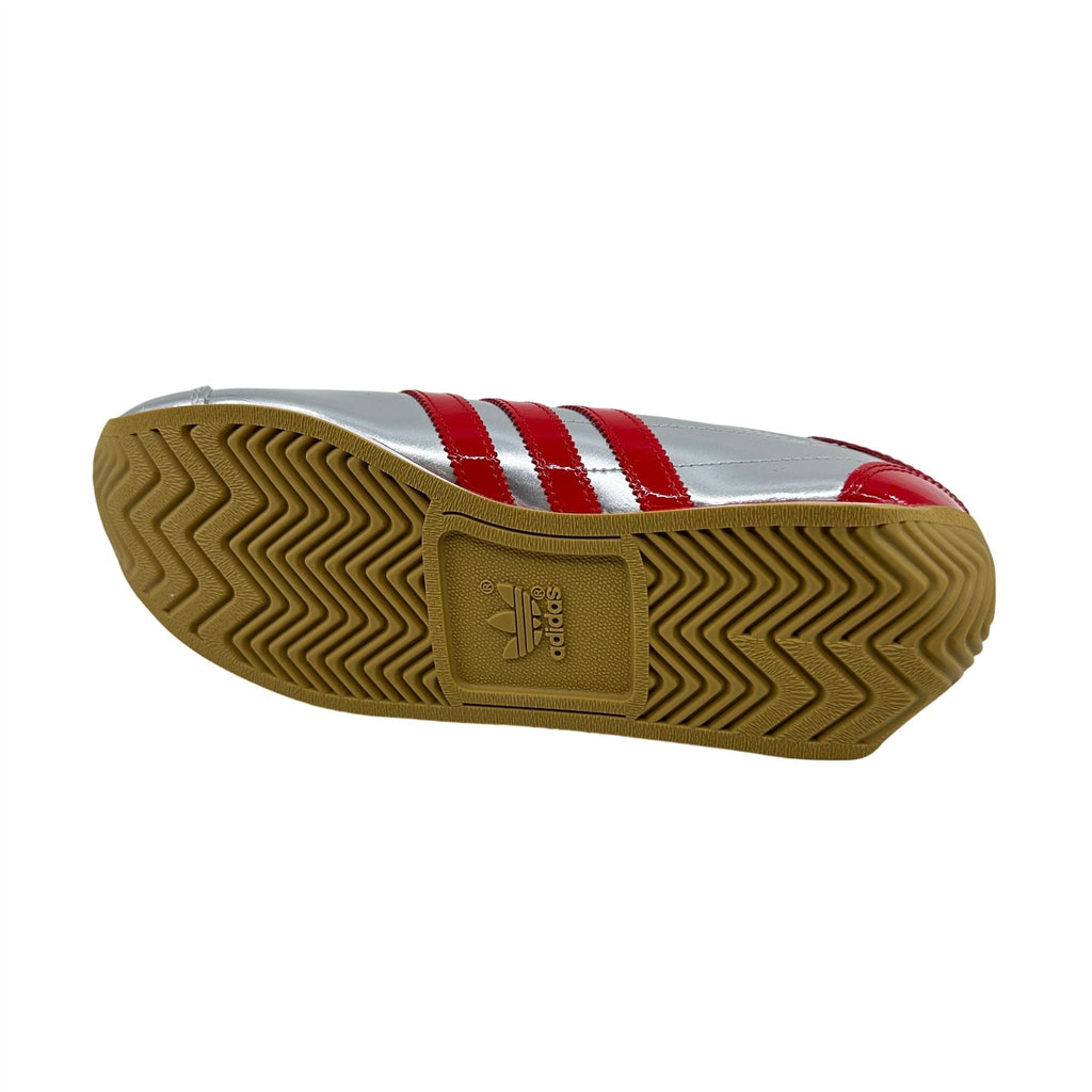 Adidas Country OG Silver Metallic Scarlet Red Womens Athletic Sneaker (JP8804)