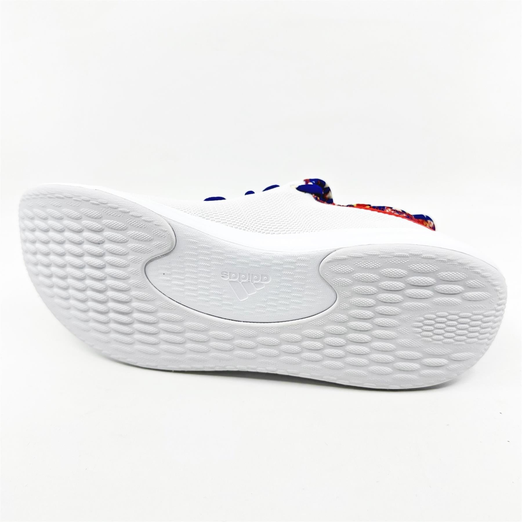Adidas Cloudfoam Pure SPW Cloud White Orange Red Womens Athletic Sneakers (IE8525)
