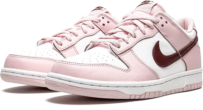 Big Kid's Nike Dunk Low Pink Foam/Dark Beetroot-White (CW1590 601)