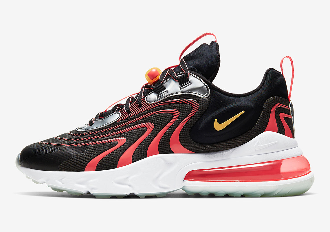 Men's Nike Air Max 270 React Eng Black/Topaz Gold (CW7302 001)
