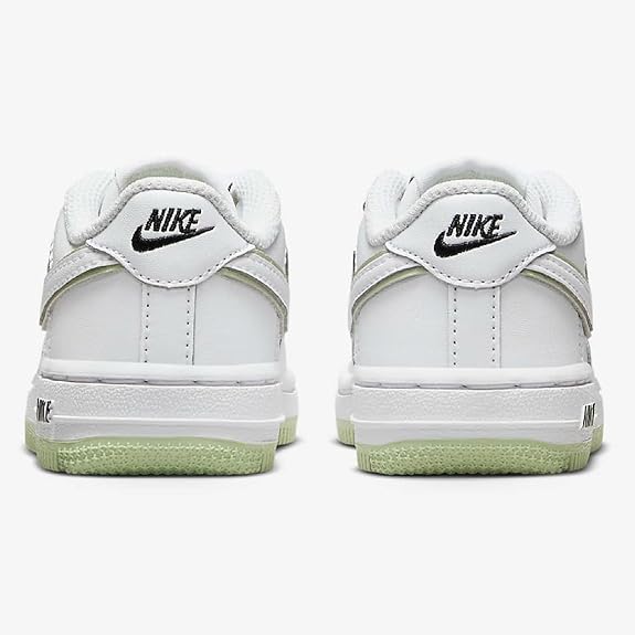 Toddler's Nike Air Force 1 White/Honeydew-White-Black (CZ1691 108)