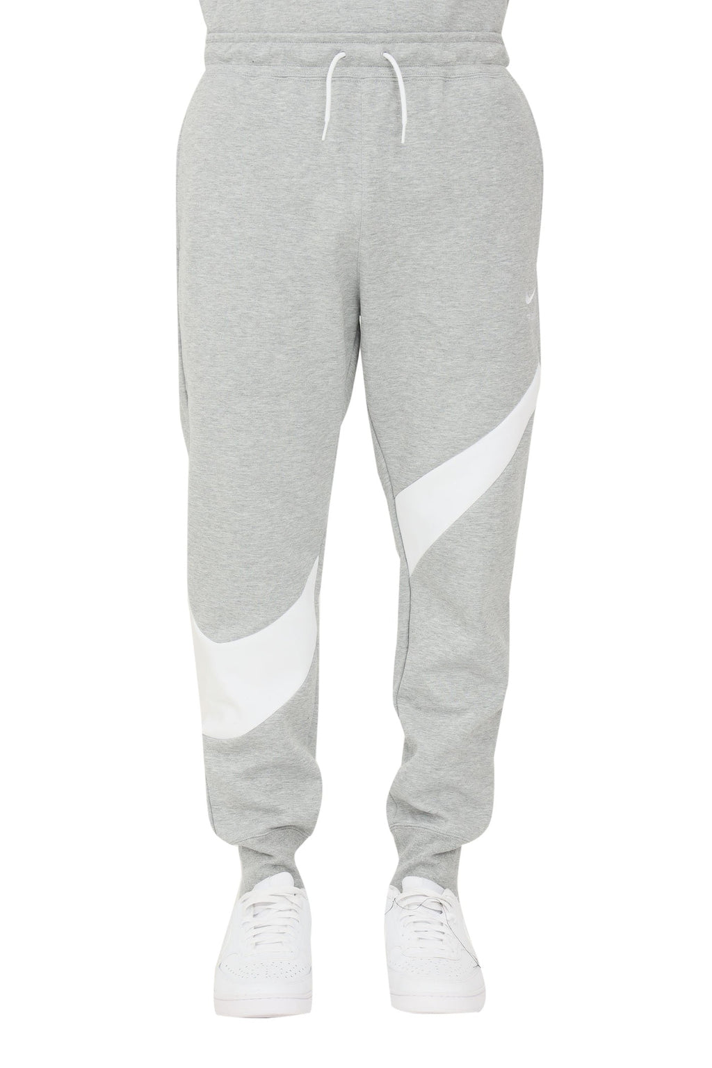 Men's Nike Gray/White Sportswear Swoosh Tech Fleece Pants (DH1023-063)
