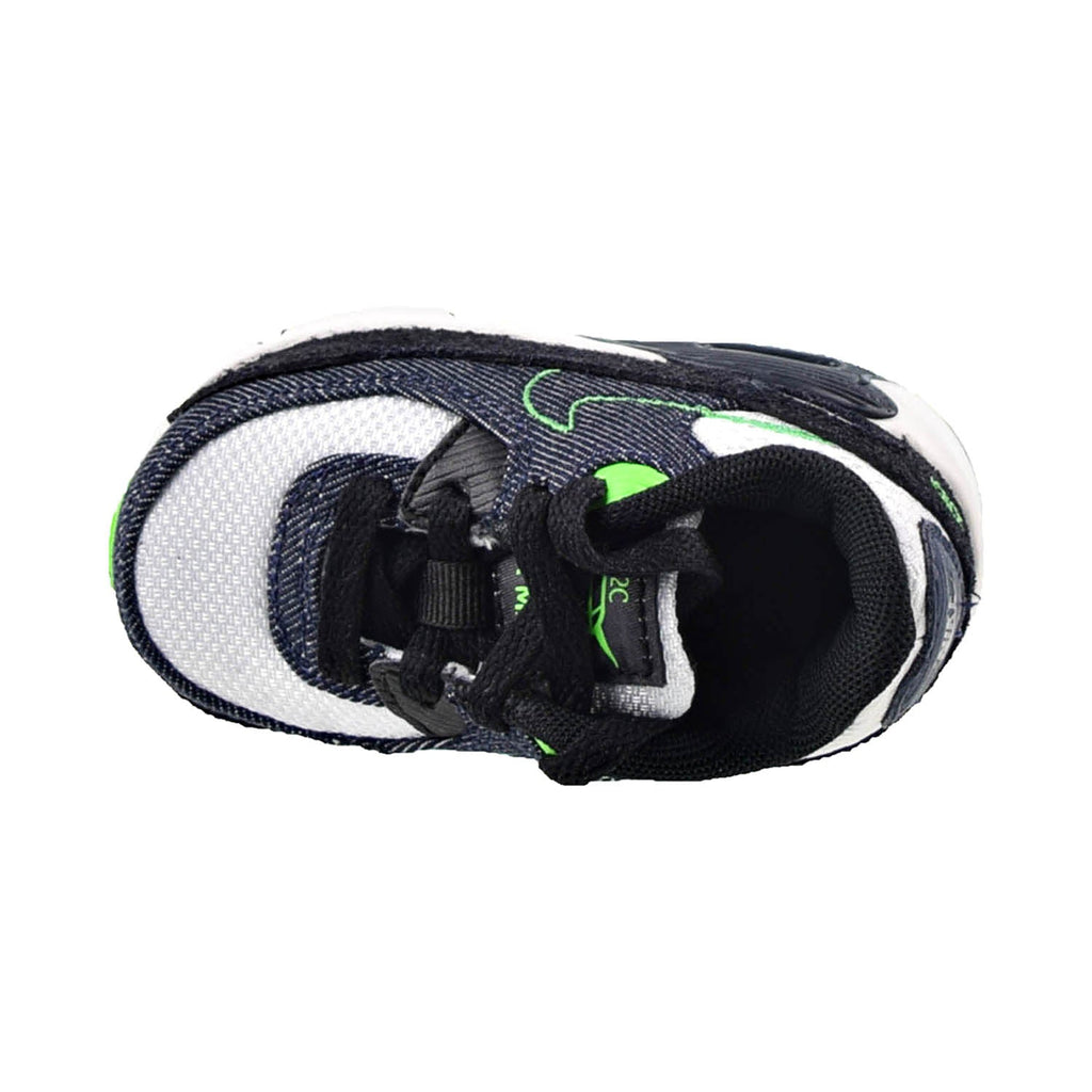 Toddler's Nike Air Max 90 LTR SE 2 Blk/Obsidian-Scream Grn (DN4378 001)