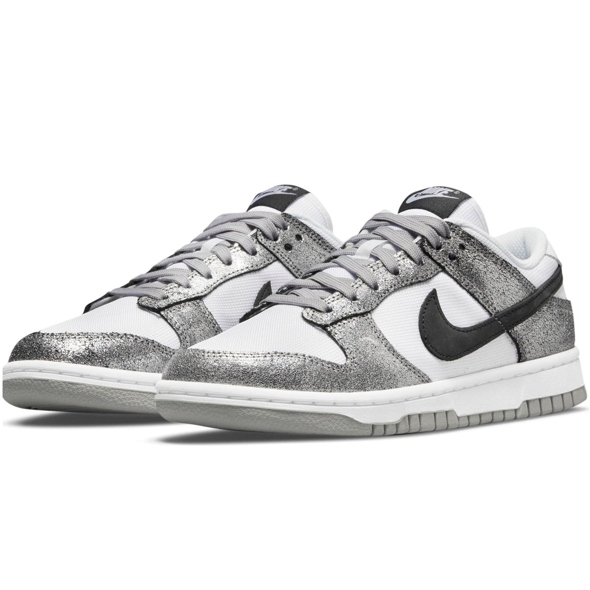 Women's Nike Dunk Low Metallic Silver/Off Noir-White (DO5882 001)