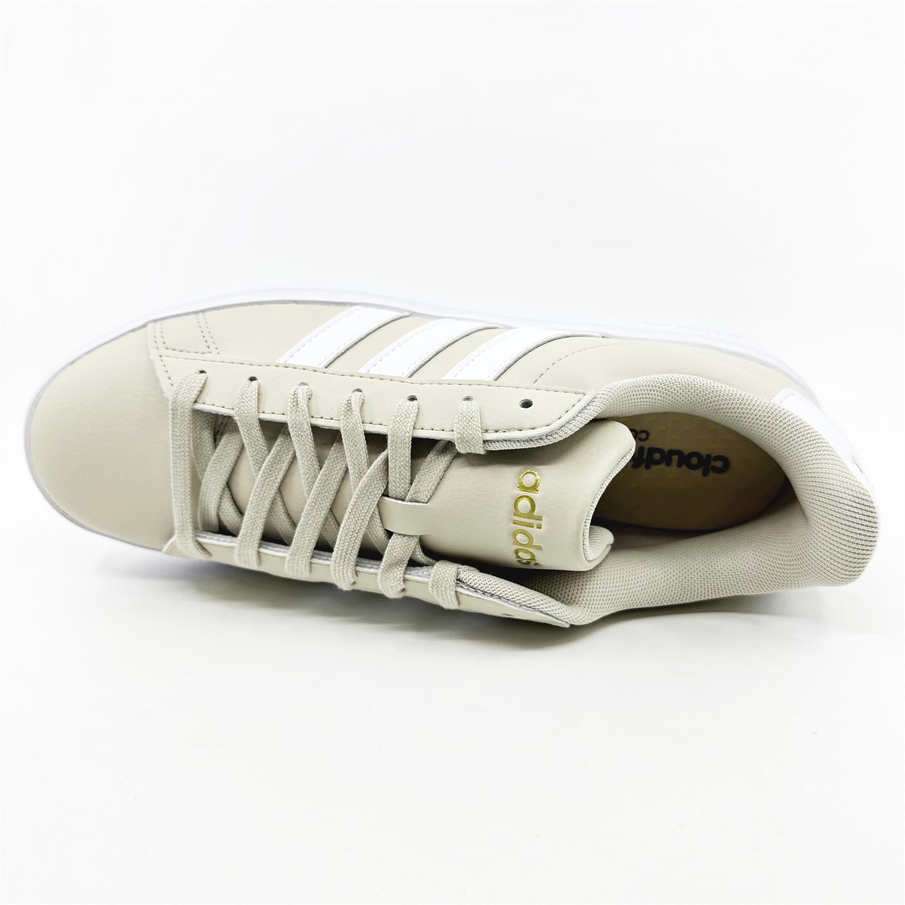 Adidas Grand Court 2.0 Alumina Cloud White Womens Athletic Sneakers (GW9217)