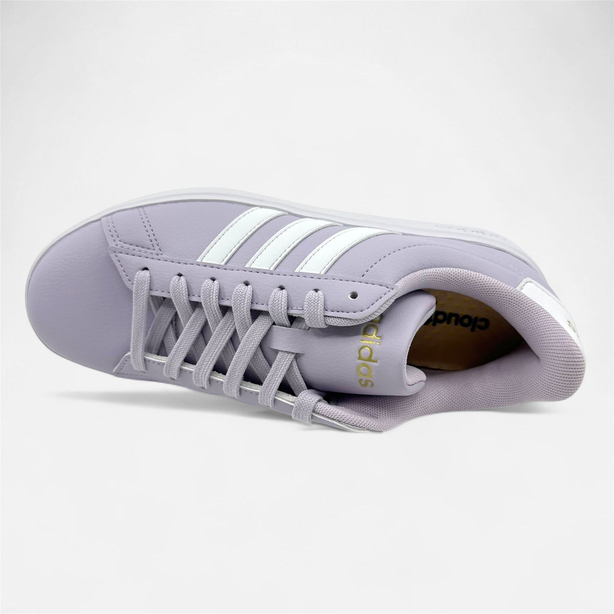 Adidas Grand Court 2.0 Silver Dawn Cloud White Womens Athletic Sneaker (ID4478)