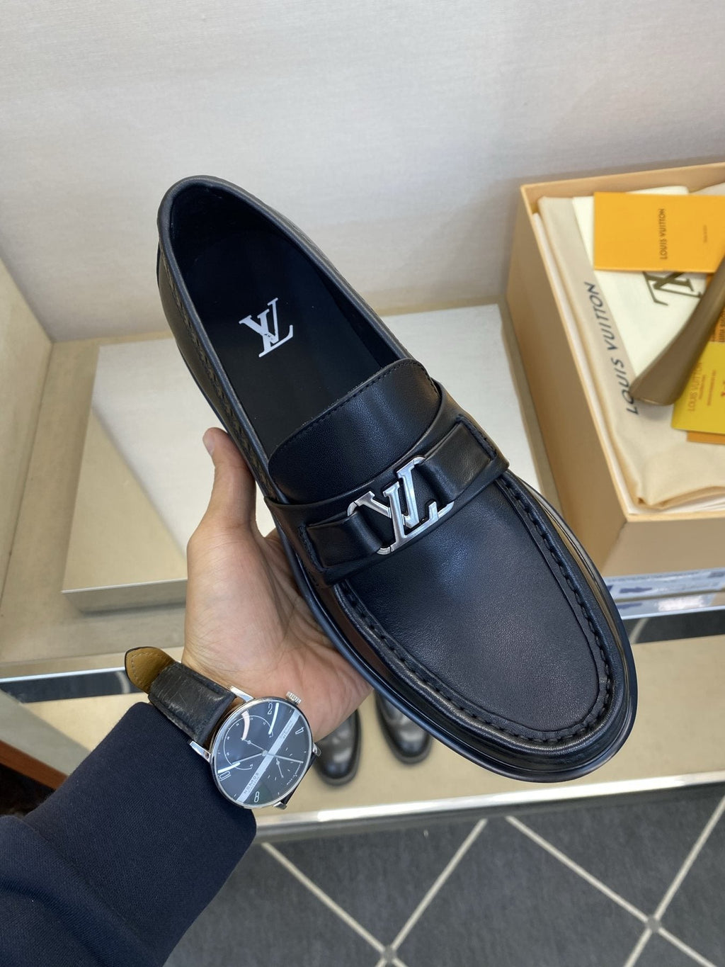 Louis Vuitton Men's Metal Hardware Loafers