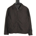 Gucci GG Pattern Zip-Up Jacket - Dark Brown